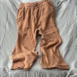 Women's Wide Leg Tan Pants